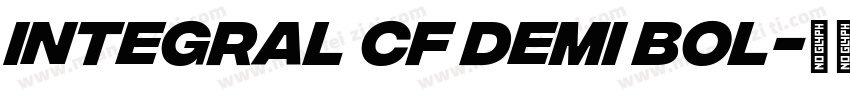 Integral CF Demi Bol字体转换